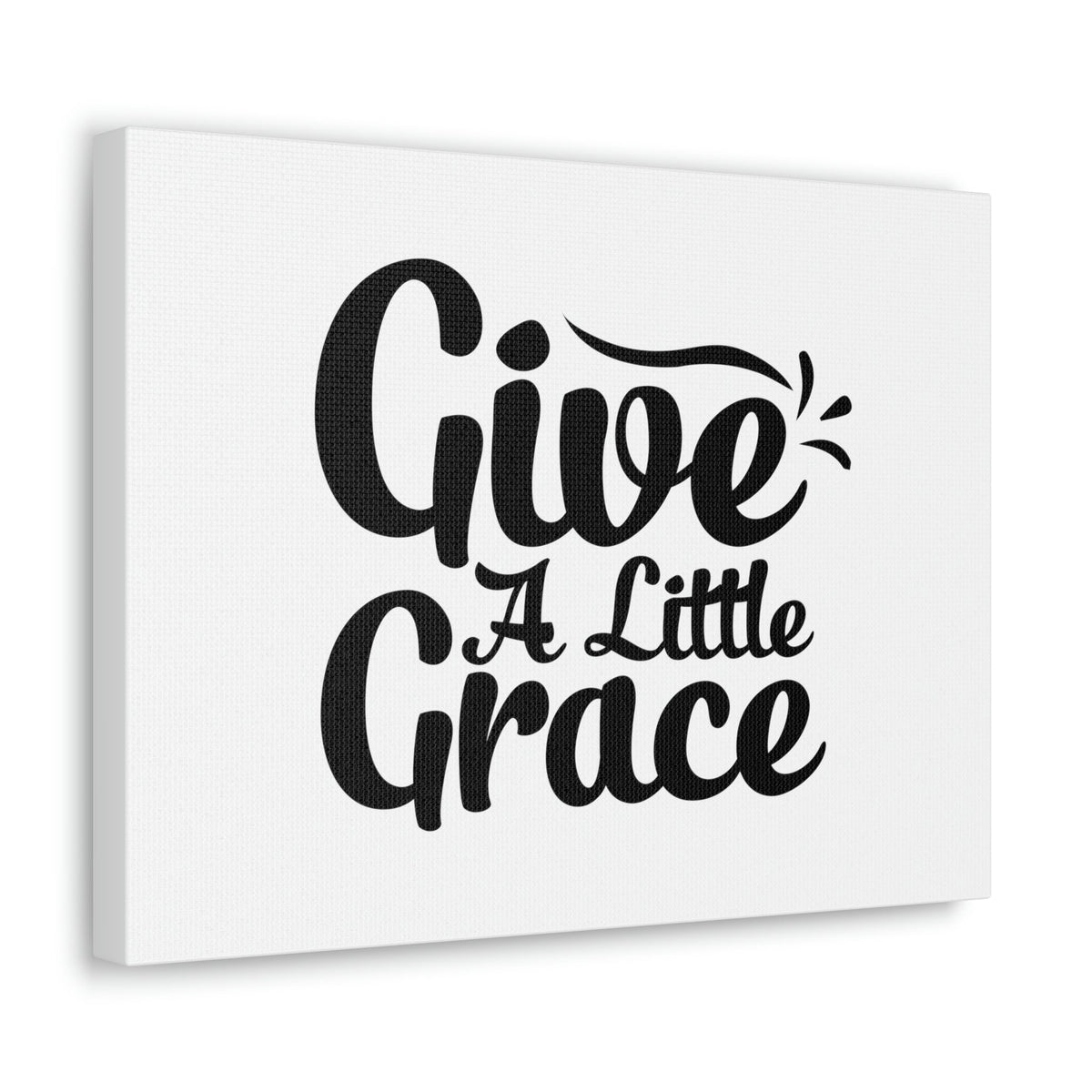 Scripture Walls Give A Little Grace Hebrews 4:16 Black Swish Christian Wall Art Bible Verse Print Ready to Hang Unframed-Express Your Love Gifts