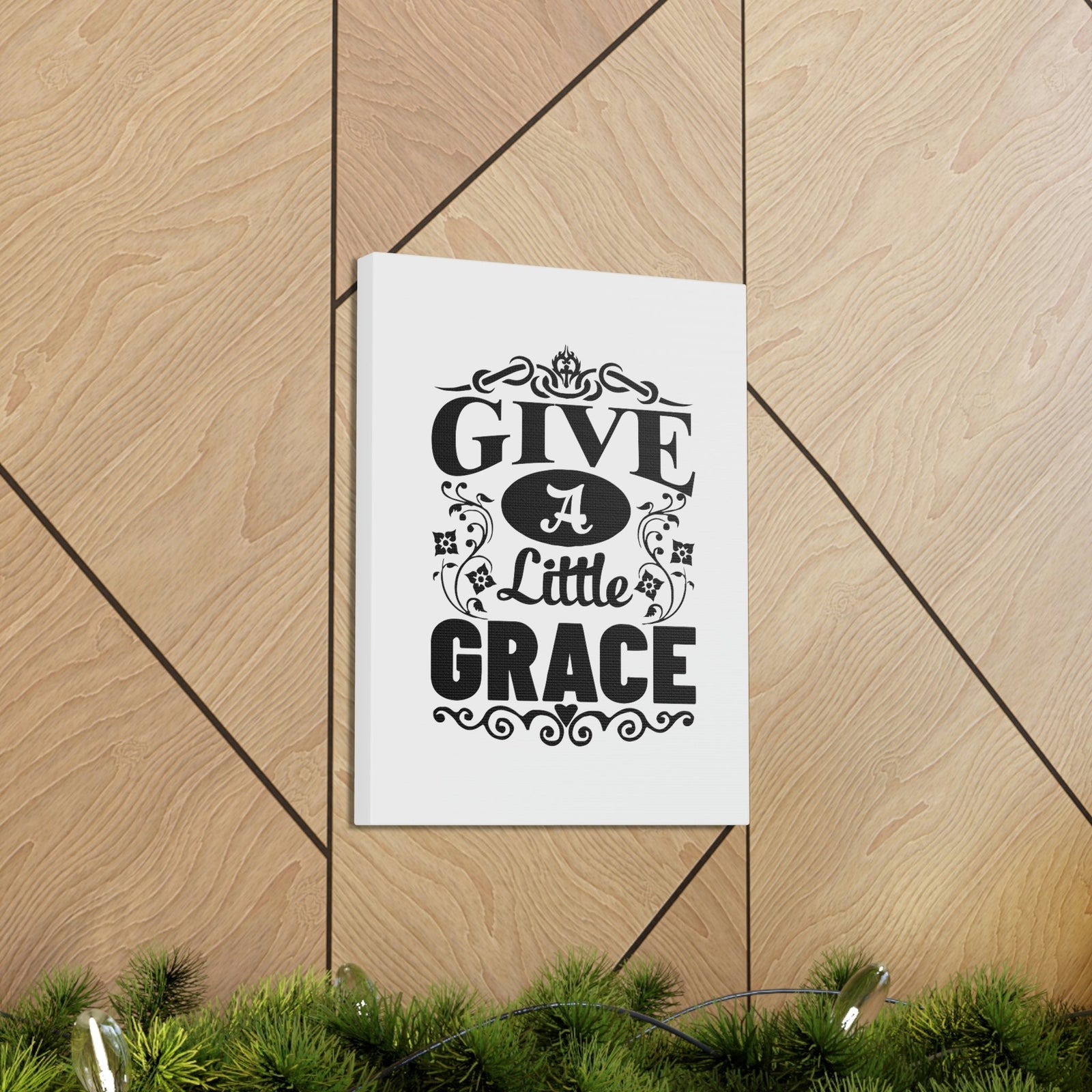 Scripture Walls Give A Little Grace Hebrews 4:16 Fancy Christian Wall Art Bible Verse Print Ready to Hang Unframed-Express Your Love Gifts