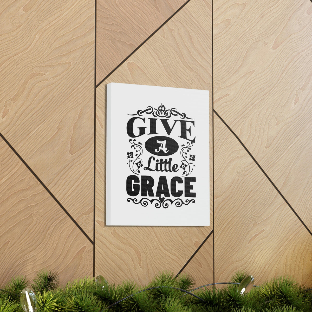 Scripture Walls Give A Little Grace Hebrews 4:16 Fancy Christian Wall Art Bible Verse Print Ready to Hang Unframed-Express Your Love Gifts