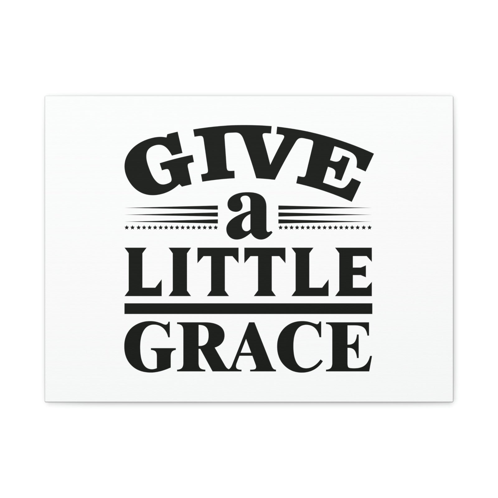 Scripture Walls Give A Little Grace Hebrews 4:16 Lines And Stars Christian Wall Art Bible Verse Print Ready to Hang Unframed-Express Your Love Gifts