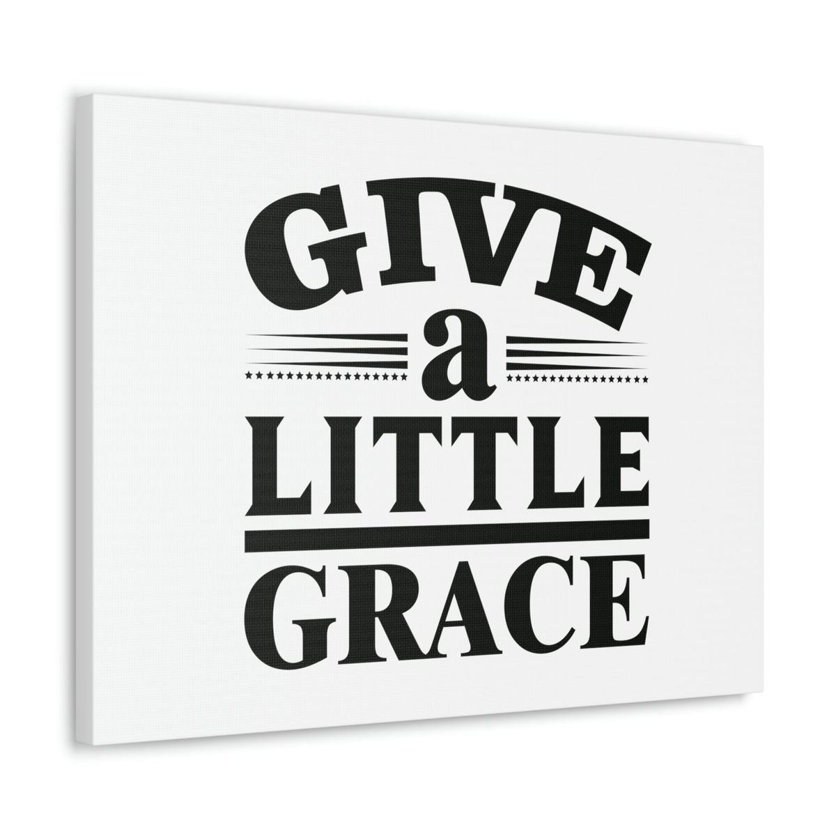 Scripture Walls Give A Little Grace Hebrews 4:16 Lines And Stars Christian Wall Art Bible Verse Print Ready to Hang Unframed-Express Your Love Gifts