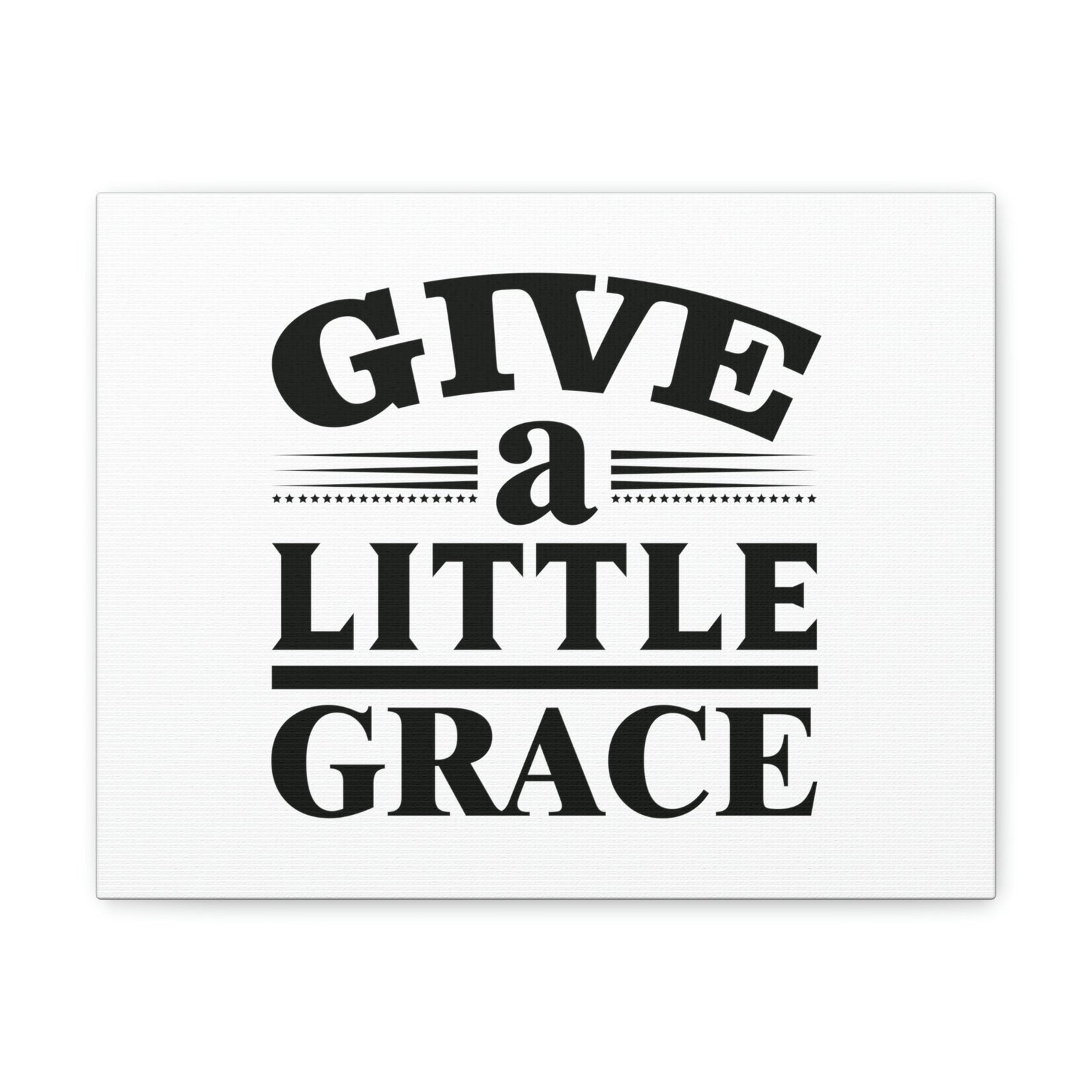 Scripture Walls Give A Little Grace Hebrews 4:16 Lines And Stars Christian Wall Art Bible Verse Print Ready to Hang Unframed-Express Your Love Gifts