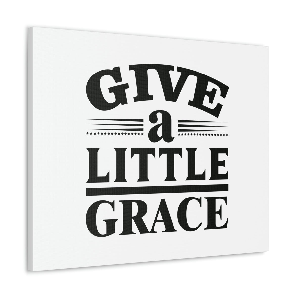 Scripture Walls Give A Little Grace Hebrews 4:16 Lines And Stars Christian Wall Art Bible Verse Print Ready to Hang Unframed-Express Your Love Gifts