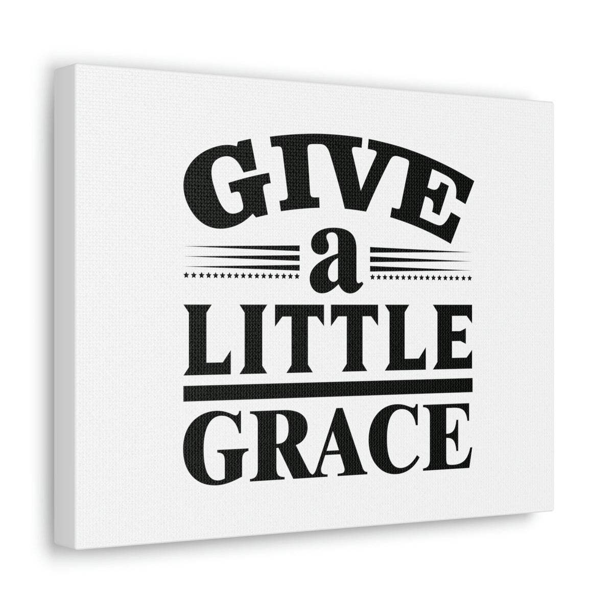 Scripture Walls Give A Little Grace Hebrews 4:16 Lines And Stars Christian Wall Art Bible Verse Print Ready to Hang Unframed-Express Your Love Gifts