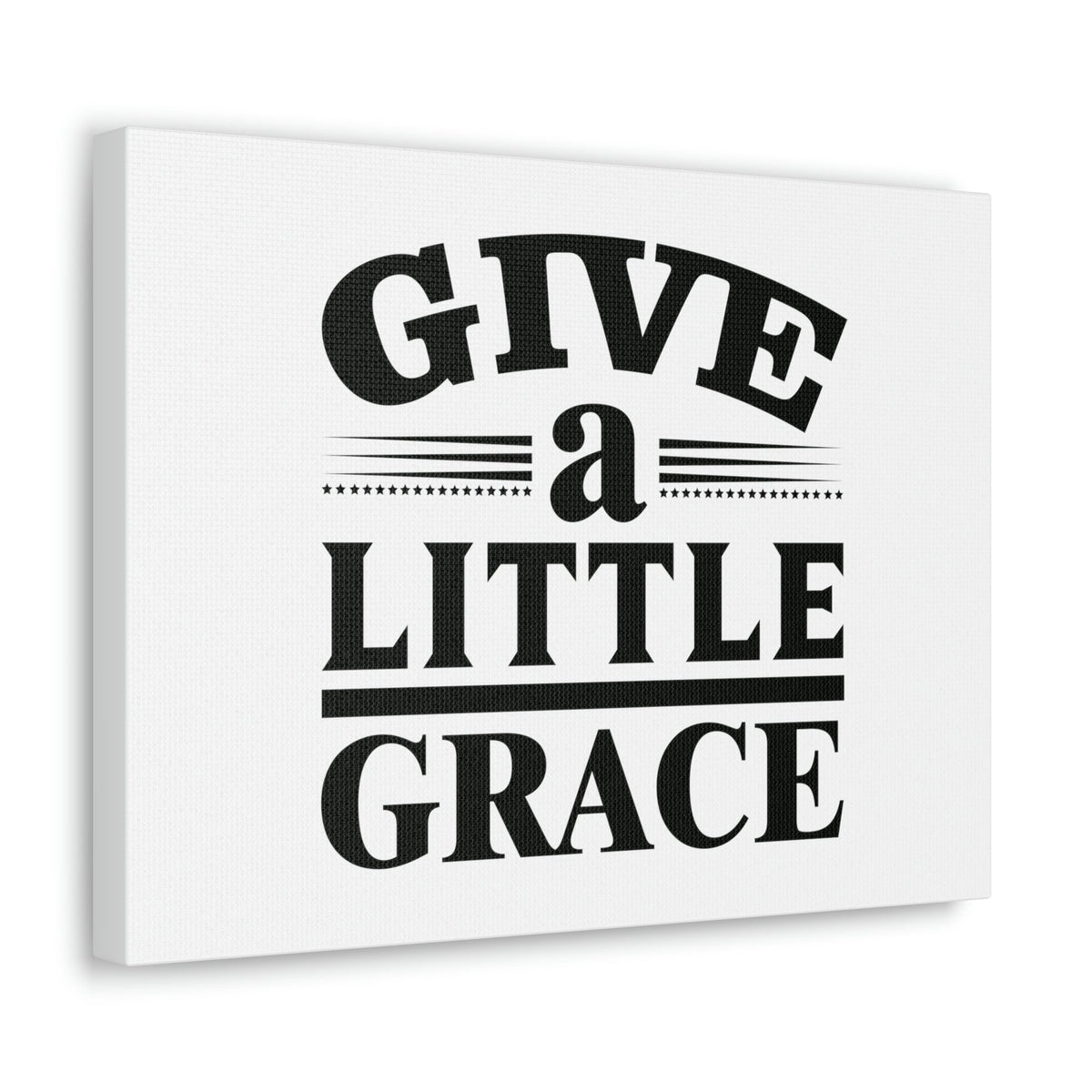 Scripture Walls Give A Little Grace Hebrews 4:16 Lines And Stars Christian Wall Art Bible Verse Print Ready to Hang Unframed-Express Your Love Gifts