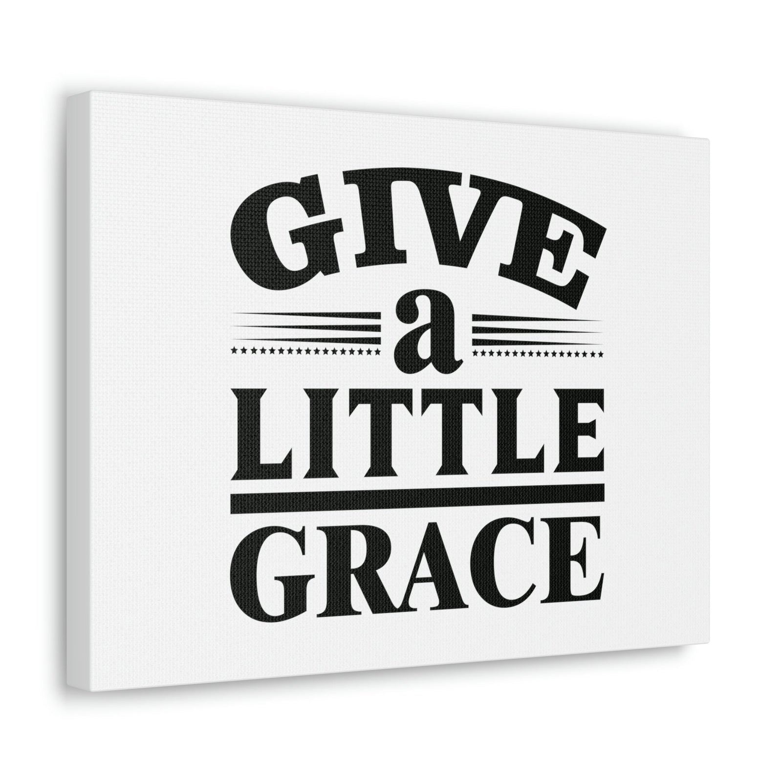 Scripture Walls Give A Little Grace Hebrews 4:16 Lines And Stars Christian Wall Art Bible Verse Print Ready to Hang Unframed-Express Your Love Gifts