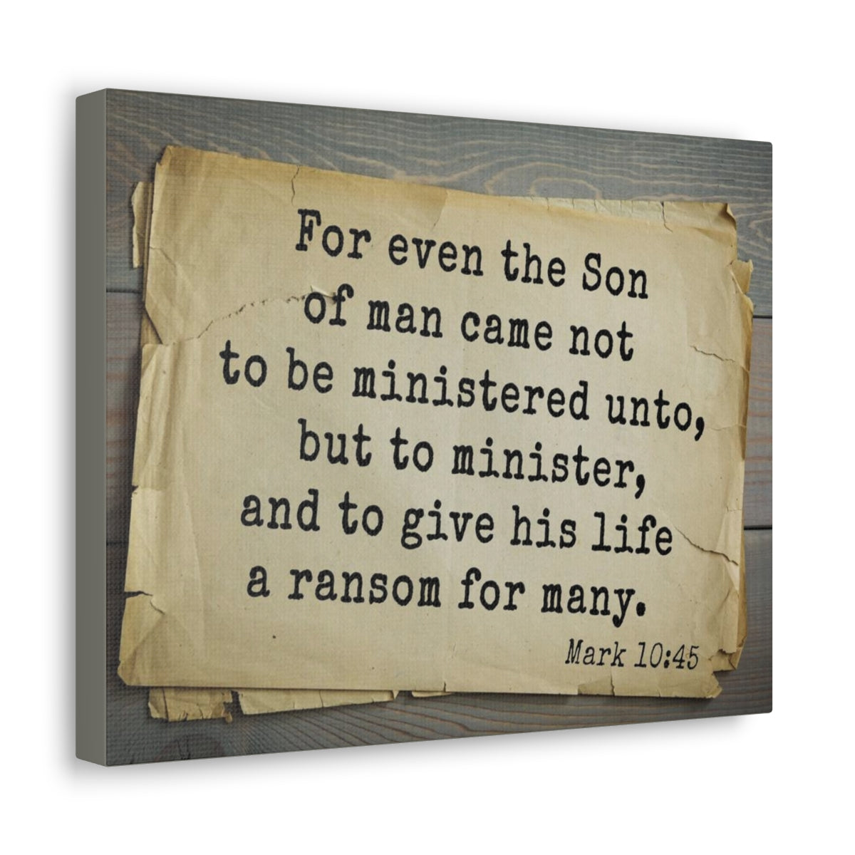 Scripture Walls Give His Life Mark 10:45 Bible Verse Canvas Christian Wall Art Bible Verse Print Ready To Hang Unframed-Express Your Love Gifts