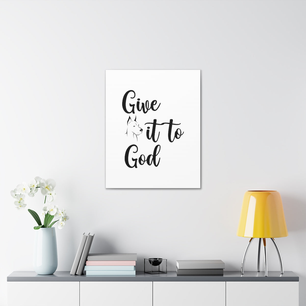 Scripture Walls Give It To God Philippians 4:6 Christian Wall Art Bible Verse Print Ready to Hang Unframed-Express Your Love Gifts