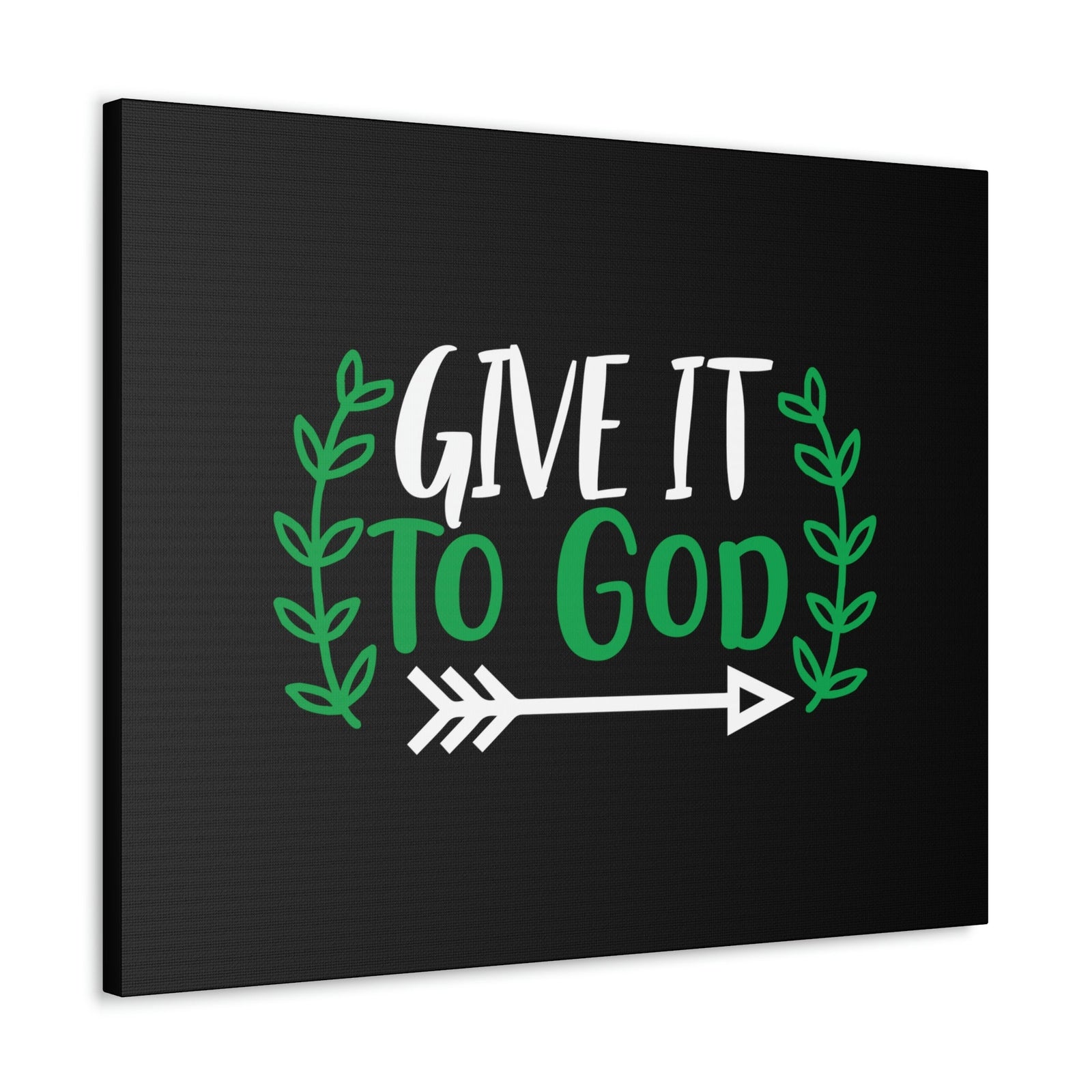 Scripture Walls Give It To God Psalm 55:22 Green Christian Wall Art Bible Verse Print Ready to Hang Unframed-Express Your Love Gifts