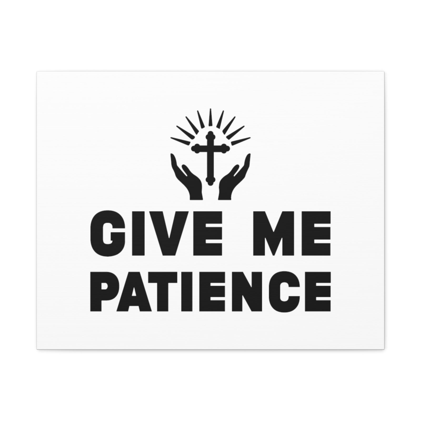 Scripture Walls Give Me Patience Ecclesiastes 7:8 Christian Wall Art Bible Verse Print Ready to Hang Unframed-Express Your Love Gifts