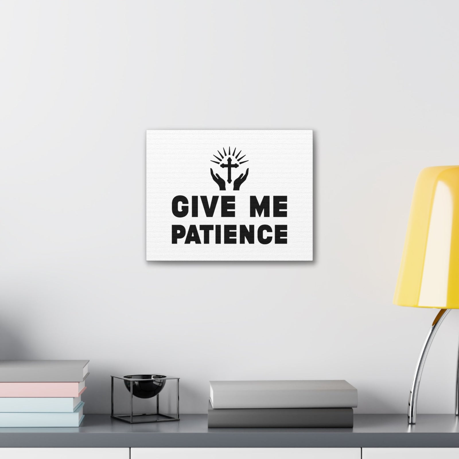 Scripture Walls Give Me Patience Ecclesiastes 7:8 Christian Wall Art Bible Verse Print Ready to Hang Unframed-Express Your Love Gifts