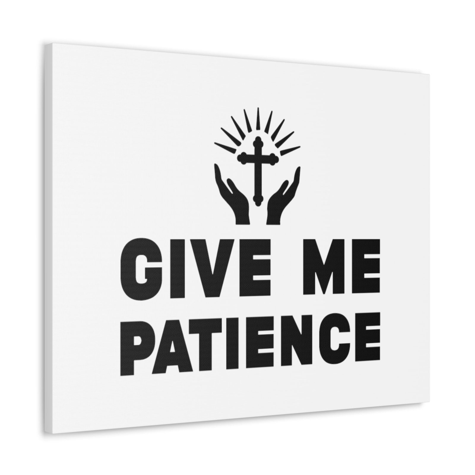 Scripture Walls Give Me Patience Ecclesiastes 7:8 Christian Wall Art Bible Verse Print Ready to Hang Unframed-Express Your Love Gifts