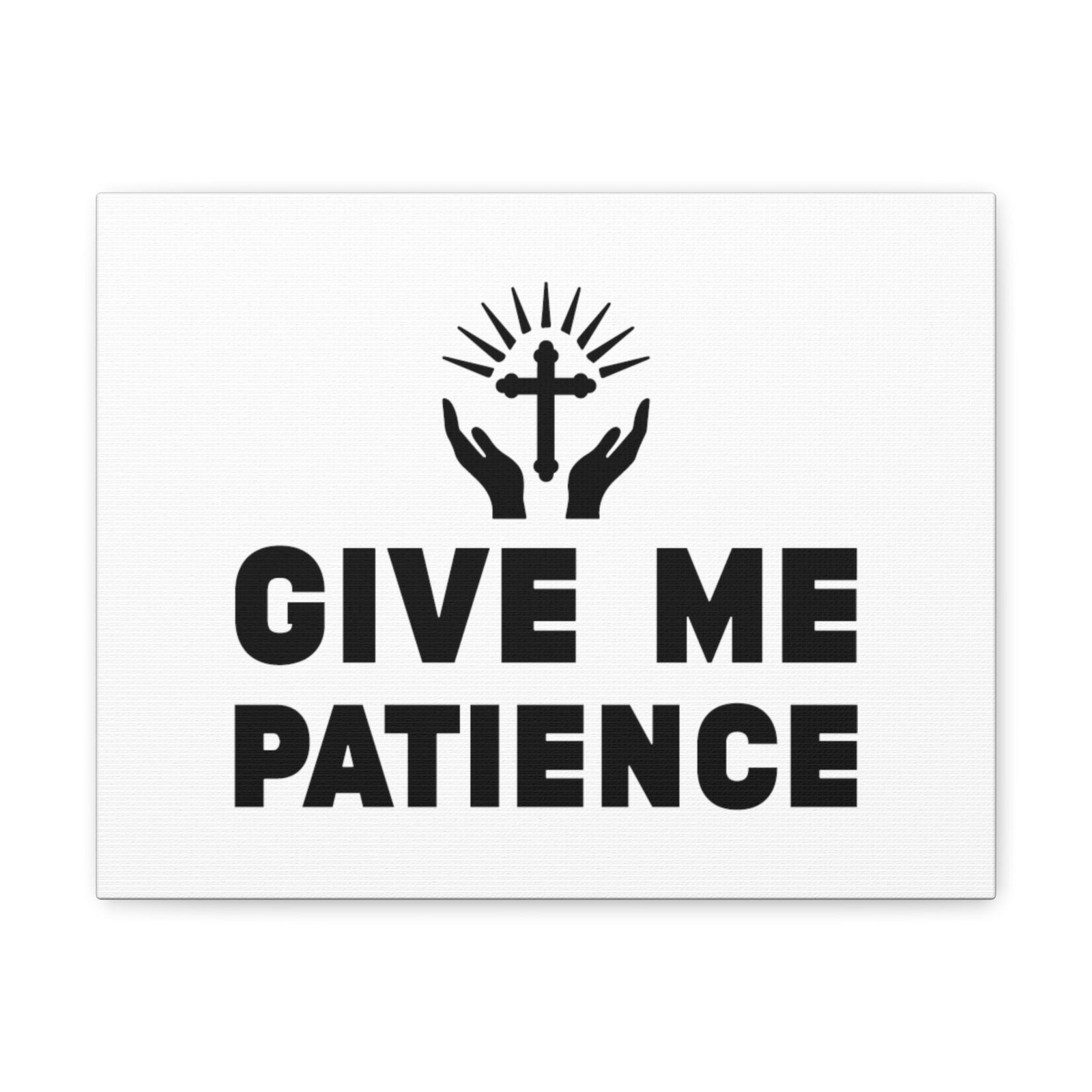 Scripture Walls Give Me Patience Ecclesiastes 7:8 Christian Wall Art Bible Verse Print Ready to Hang Unframed-Express Your Love Gifts