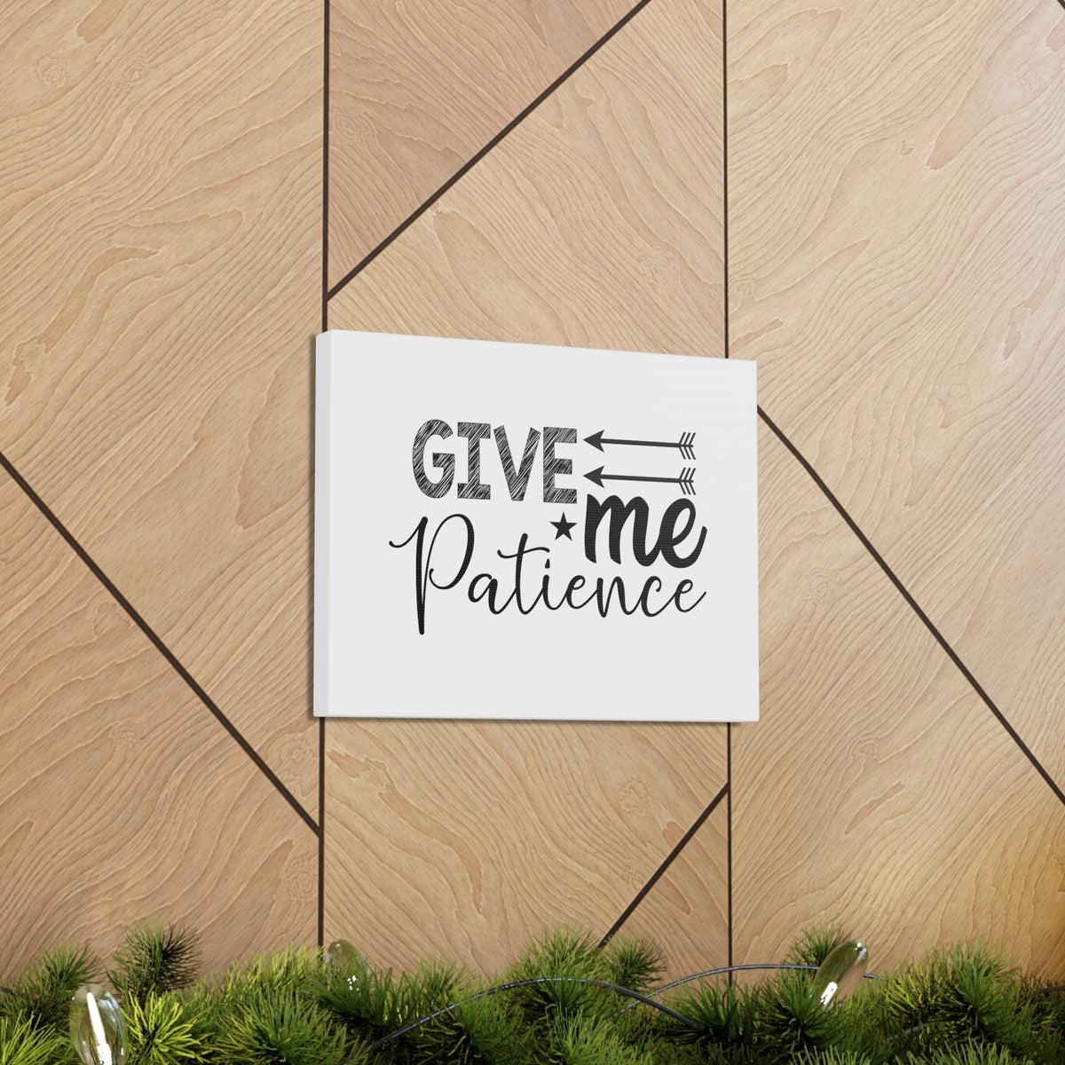 Scripture Walls Give Me Patience Proverbs 15:18 Christian Wall Art Bible Verse Print Ready to Hang Unframed-Express Your Love Gifts