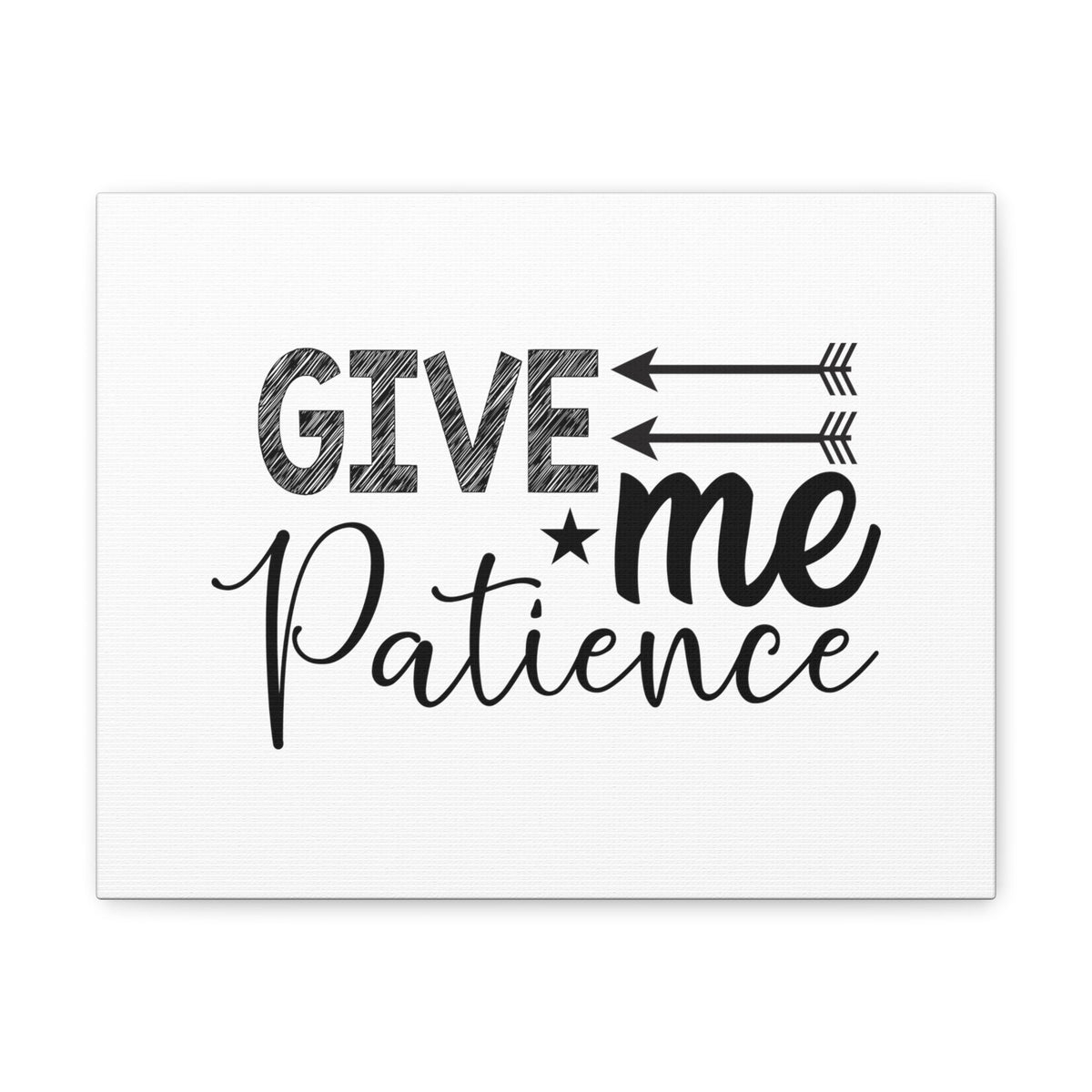 Scripture Walls Give Me Patience Proverbs 15:18 Christian Wall Art Bible Verse Print Ready to Hang Unframed-Express Your Love Gifts