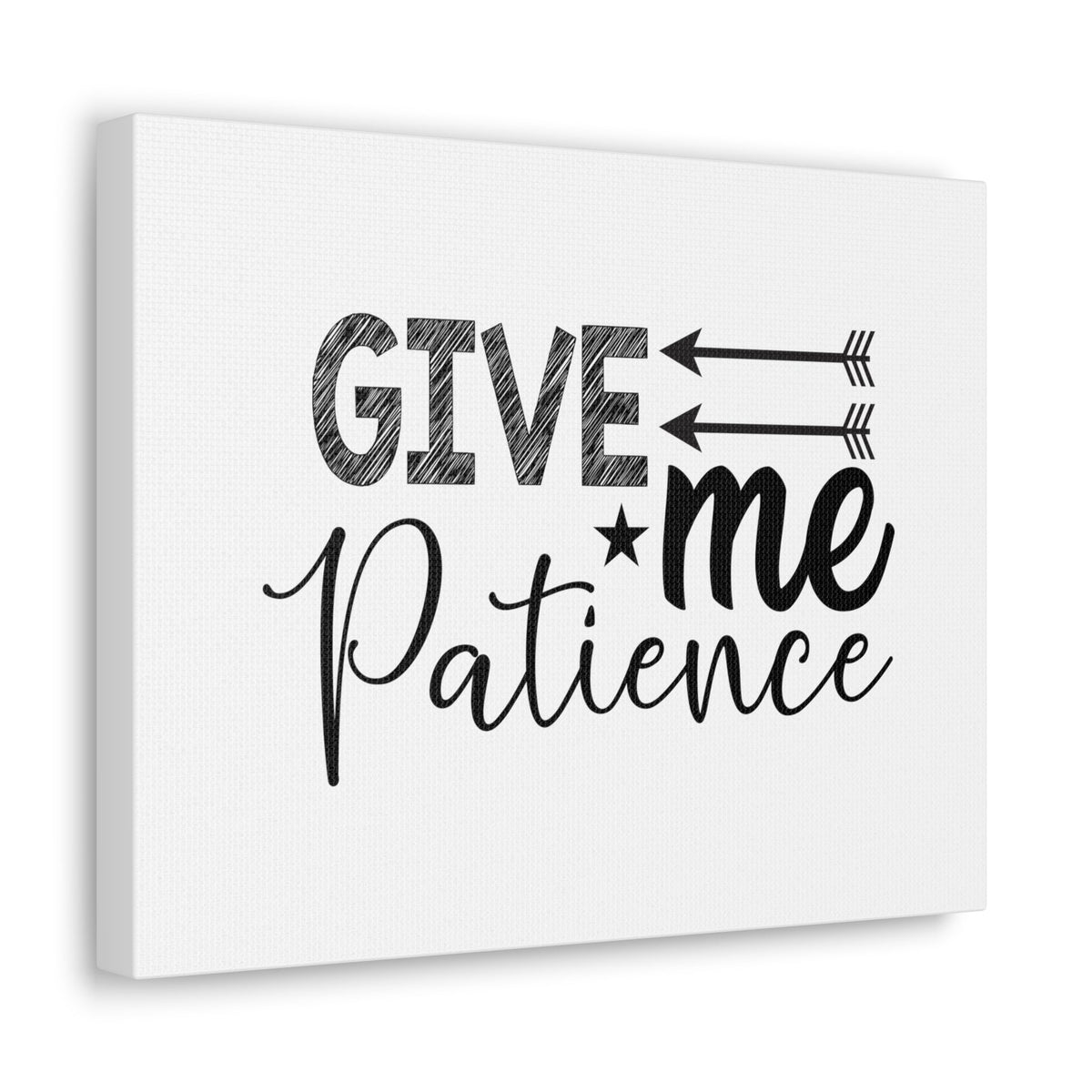 Scripture Walls Give Me Patience Proverbs 15:18 Christian Wall Art Bible Verse Print Ready to Hang Unframed-Express Your Love Gifts