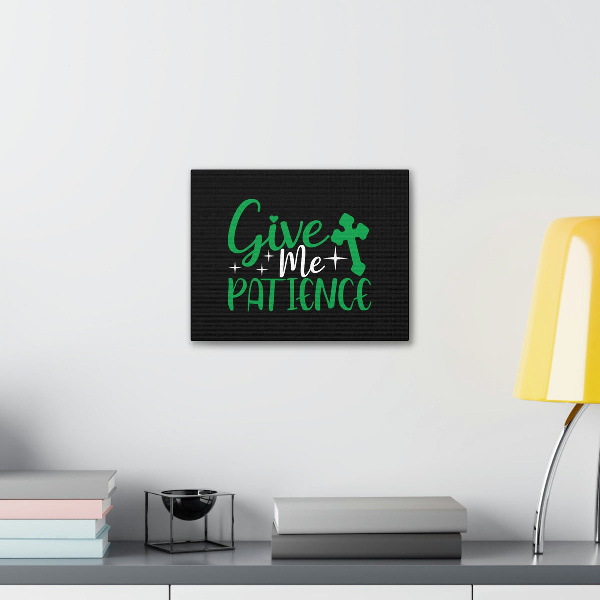 Scripture Walls Give Me Patience Romans 12:12 Christian Wall Art Bible Verse Print Ready to Hang Unframed-Express Your Love Gifts