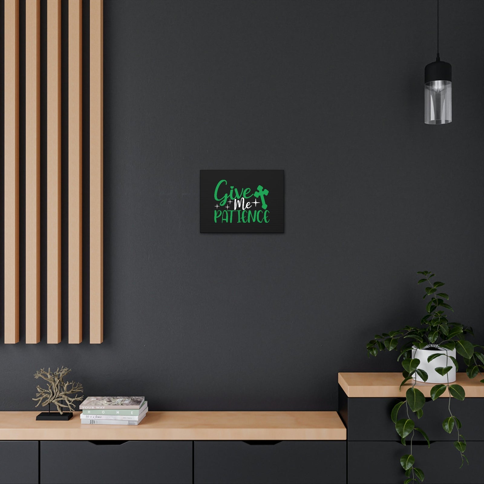 Scripture Walls Give Me Patience Romans 12:12 Christian Wall Art Bible Verse Print Ready to Hang Unframed-Express Your Love Gifts