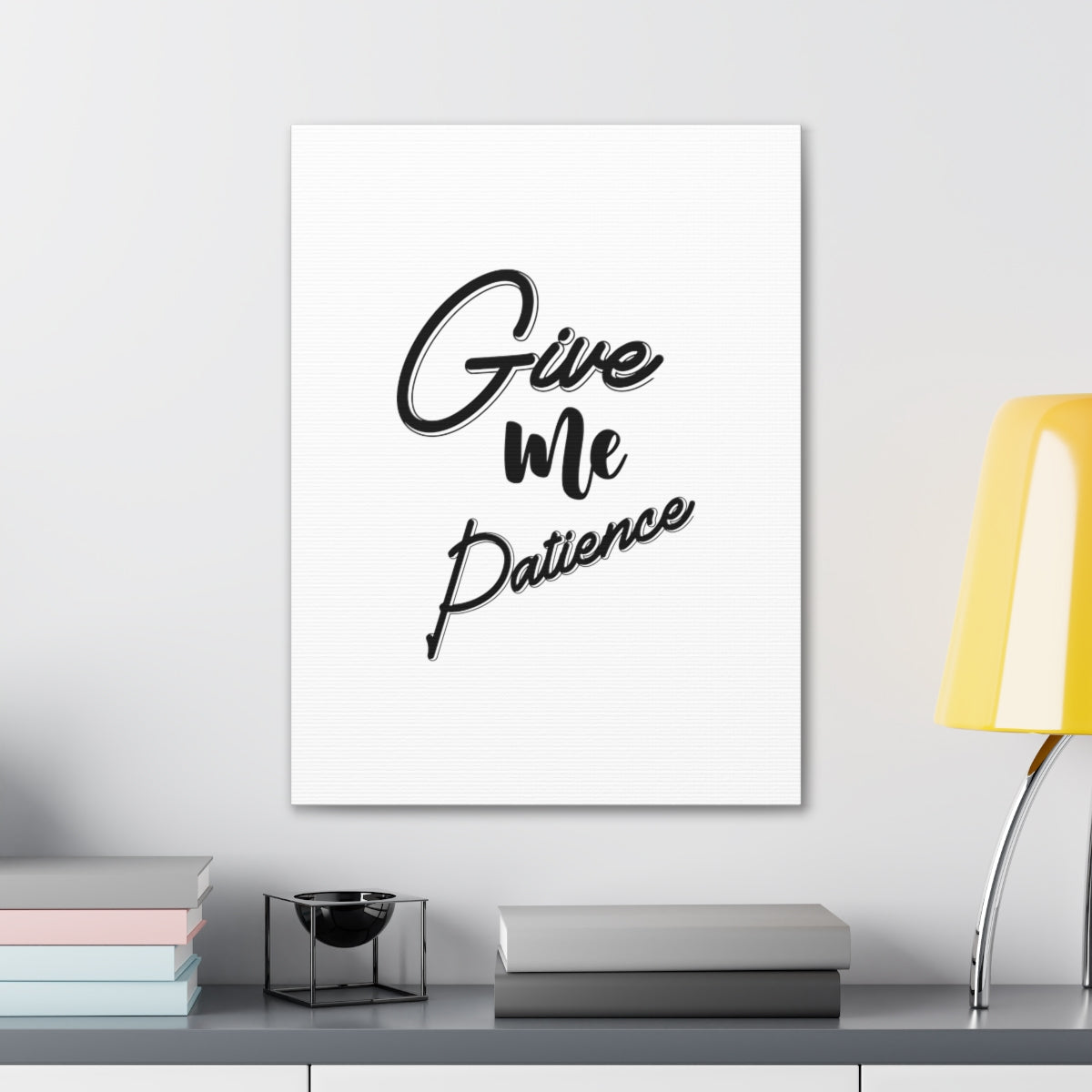 Scripture Walls Give Me Patience ROMANS 15:1 Christian Wall Art Bible Verse Print Ready to Hang Unframed-Express Your Love Gifts