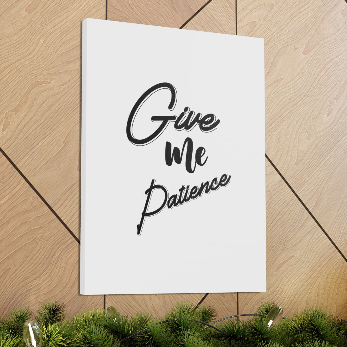 Scripture Walls Give Me Patience ROMANS 15:1 Christian Wall Art Bible Verse Print Ready to Hang Unframed-Express Your Love Gifts