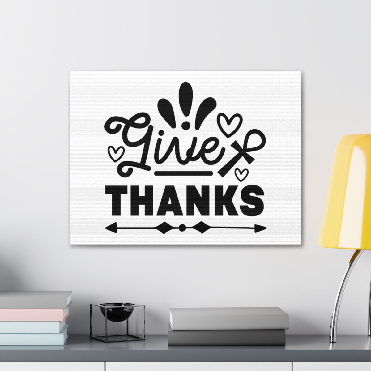 Scripture Walls Give Thanks Colossians 3:17 Hearts Christian Wall Art Bible Verse Print Ready to Hang Unframed-Express Your Love Gifts