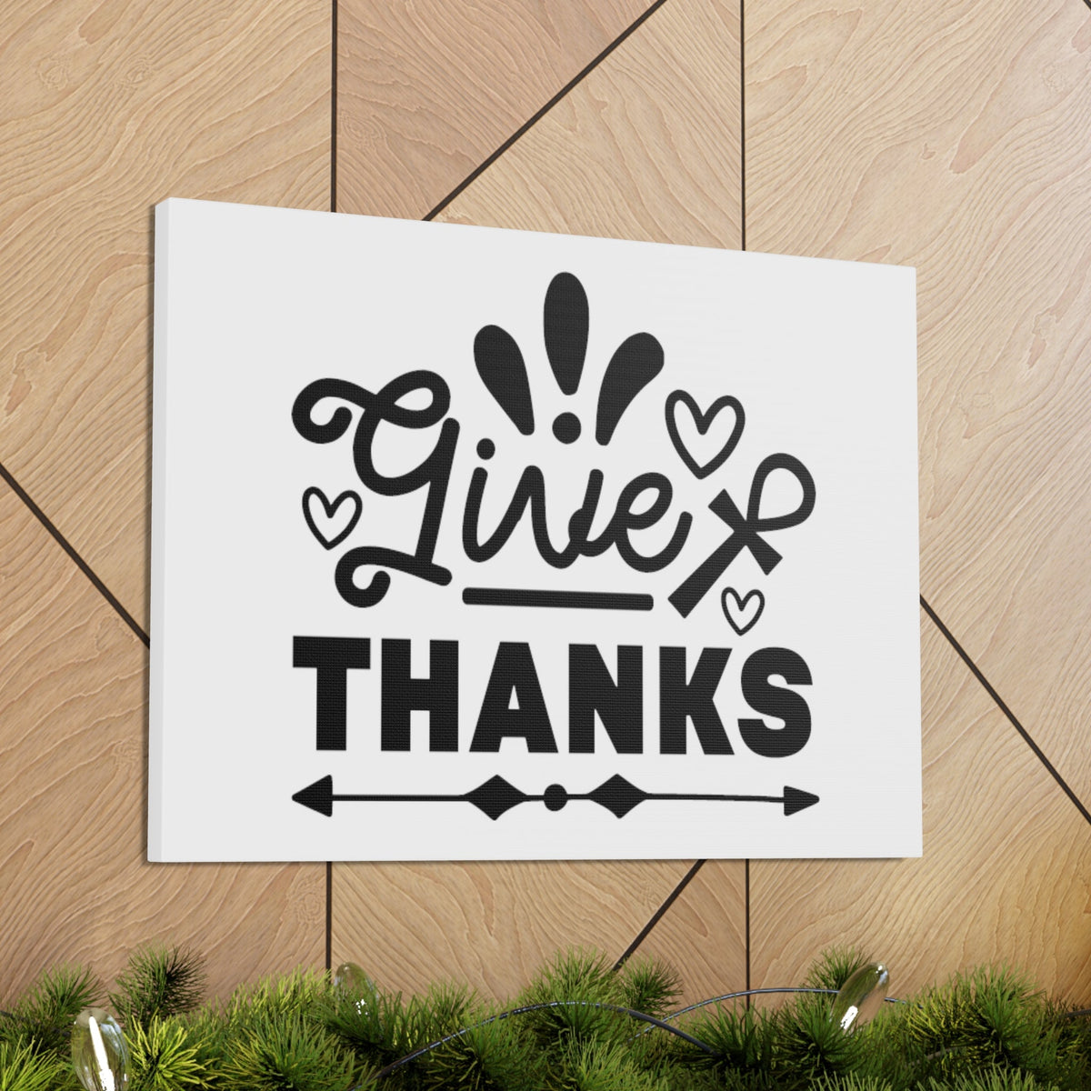 Scripture Walls Give Thanks Colossians 3:17 Hearts Christian Wall Art Bible Verse Print Ready to Hang Unframed-Express Your Love Gifts
