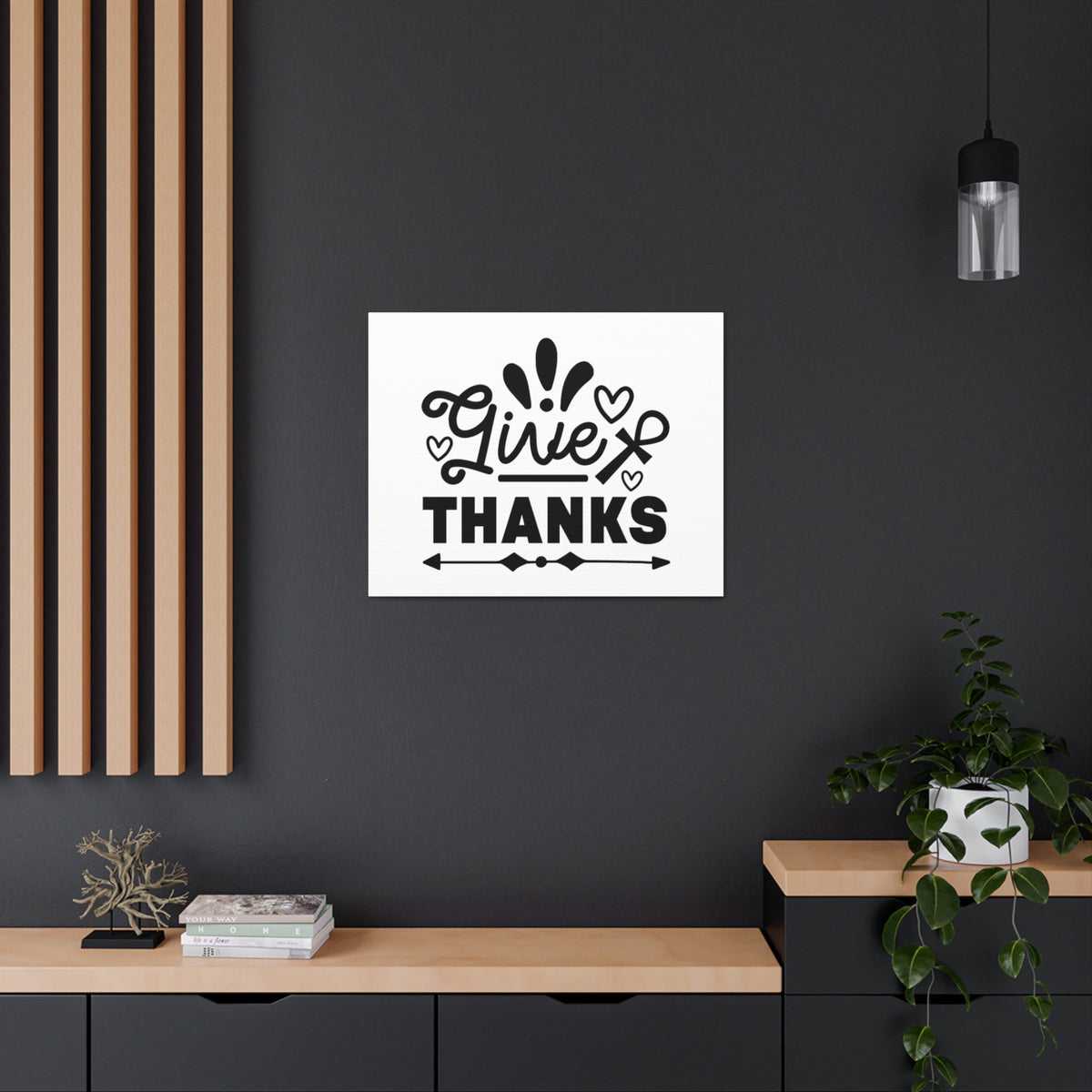 Scripture Walls Give Thanks Colossians 3:17 Hearts Christian Wall Art Bible Verse Print Ready to Hang Unframed-Express Your Love Gifts