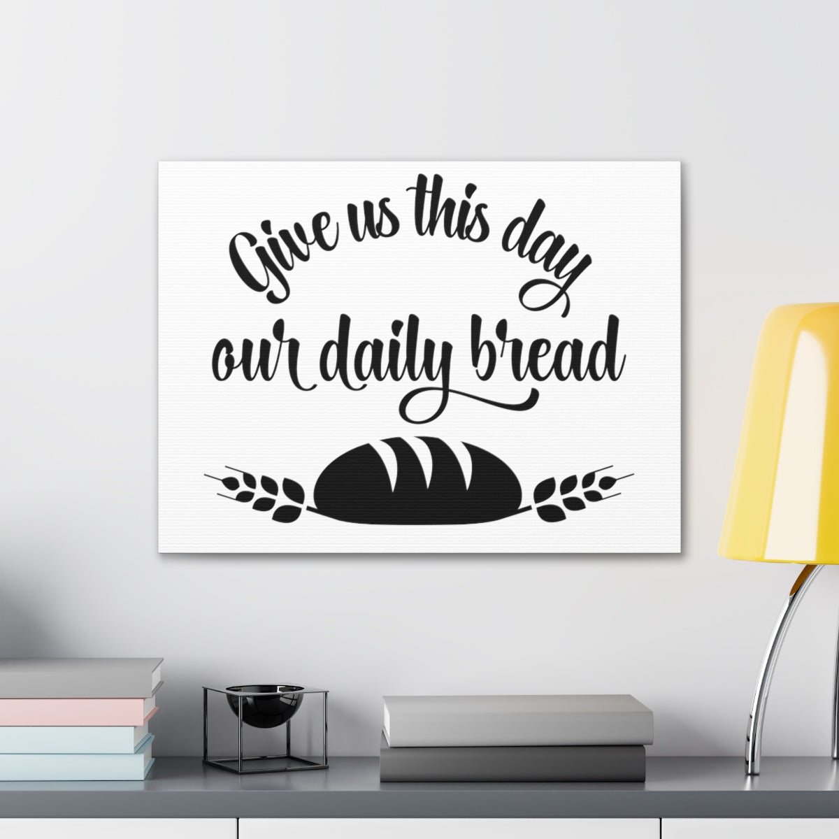 Scripture Walls Give Us This Day Matthew 6:11 Christian Wall Art Print Ready to Hang Unframed-Express Your Love Gifts