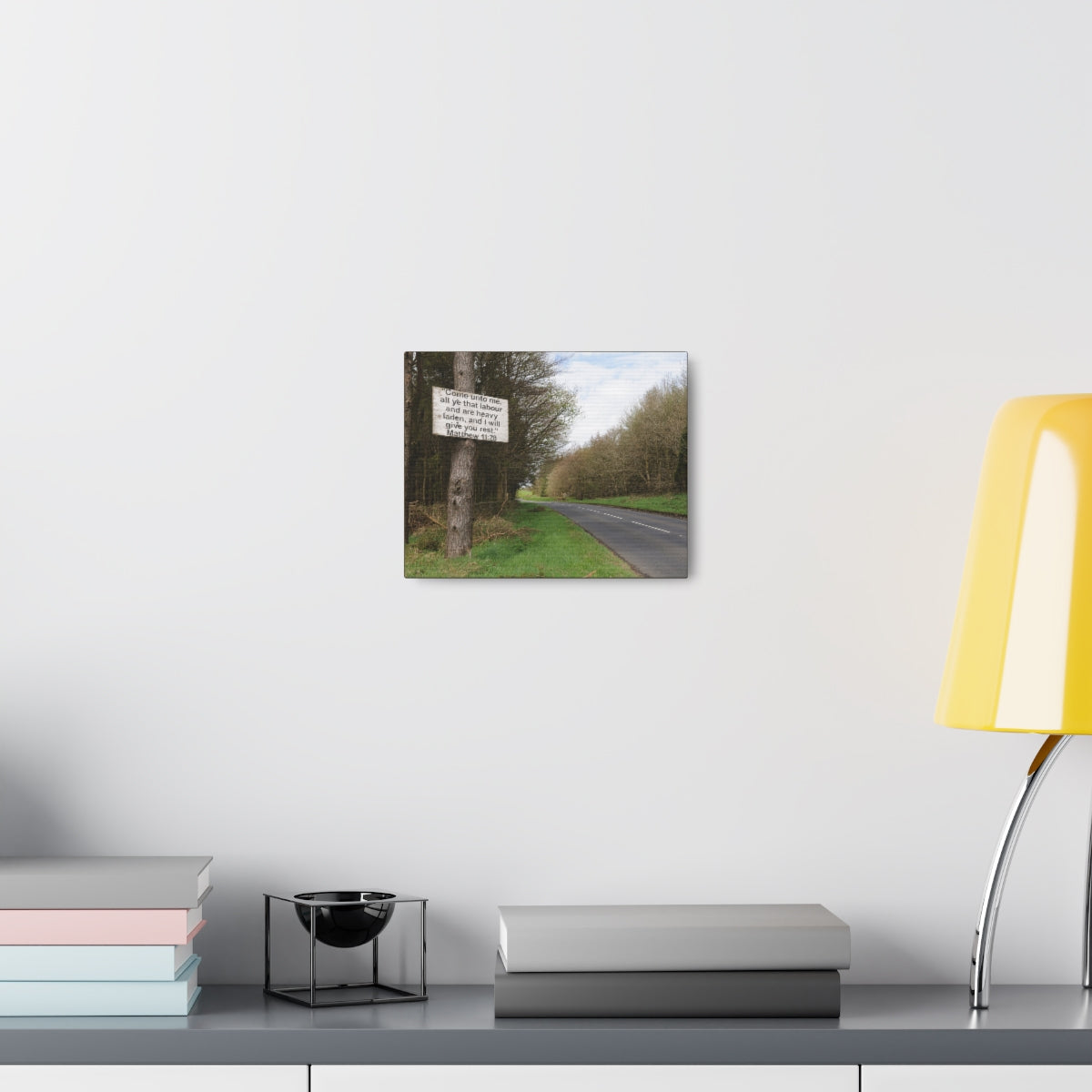 Scripture Walls Give You Rest Matthew 11:28 Bible Verse Canvas Christian Wall Art Bible Verse Print Ready To Hang Unframed-Express Your Love Gifts