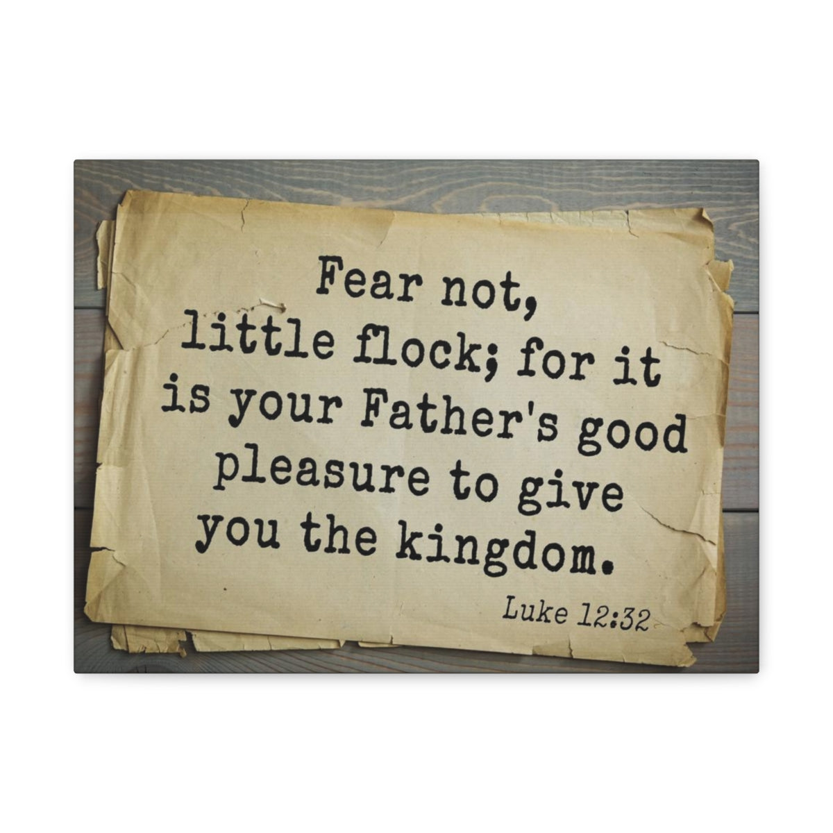 Scripture Walls Give You The Kingdom Luke 12:32 Bible Verse Canvas Christian Wall Art Bible Verse Print Ready To Hang Unframed-Express Your Love Gifts