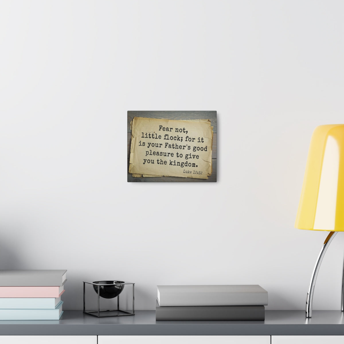 Scripture Walls Give You The Kingdom Luke 12:32 Bible Verse Canvas Christian Wall Art Bible Verse Print Ready To Hang Unframed-Express Your Love Gifts