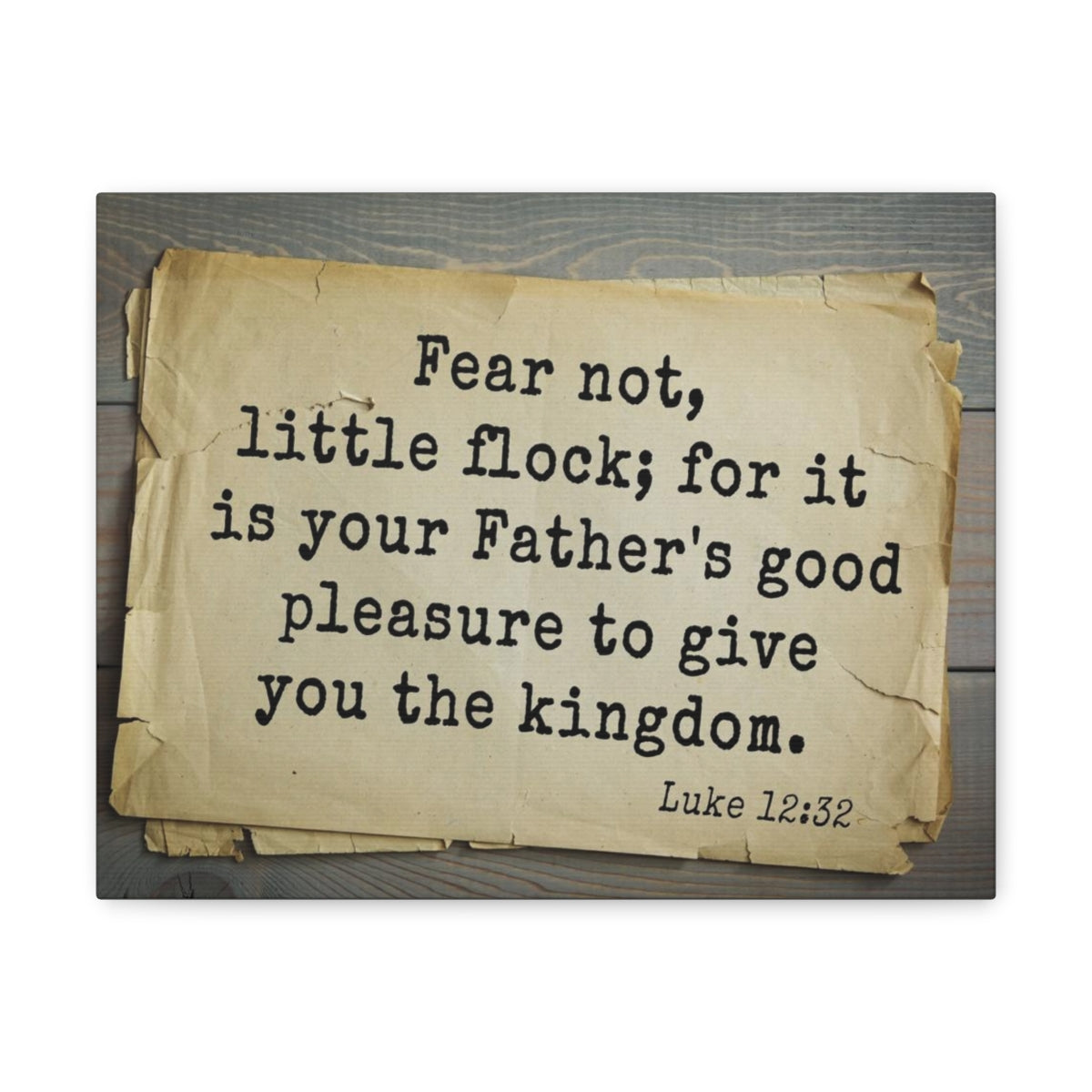 Scripture Walls Give You The Kingdom Luke 12:32 Bible Verse Canvas Christian Wall Art Bible Verse Print Ready To Hang Unframed-Express Your Love Gifts