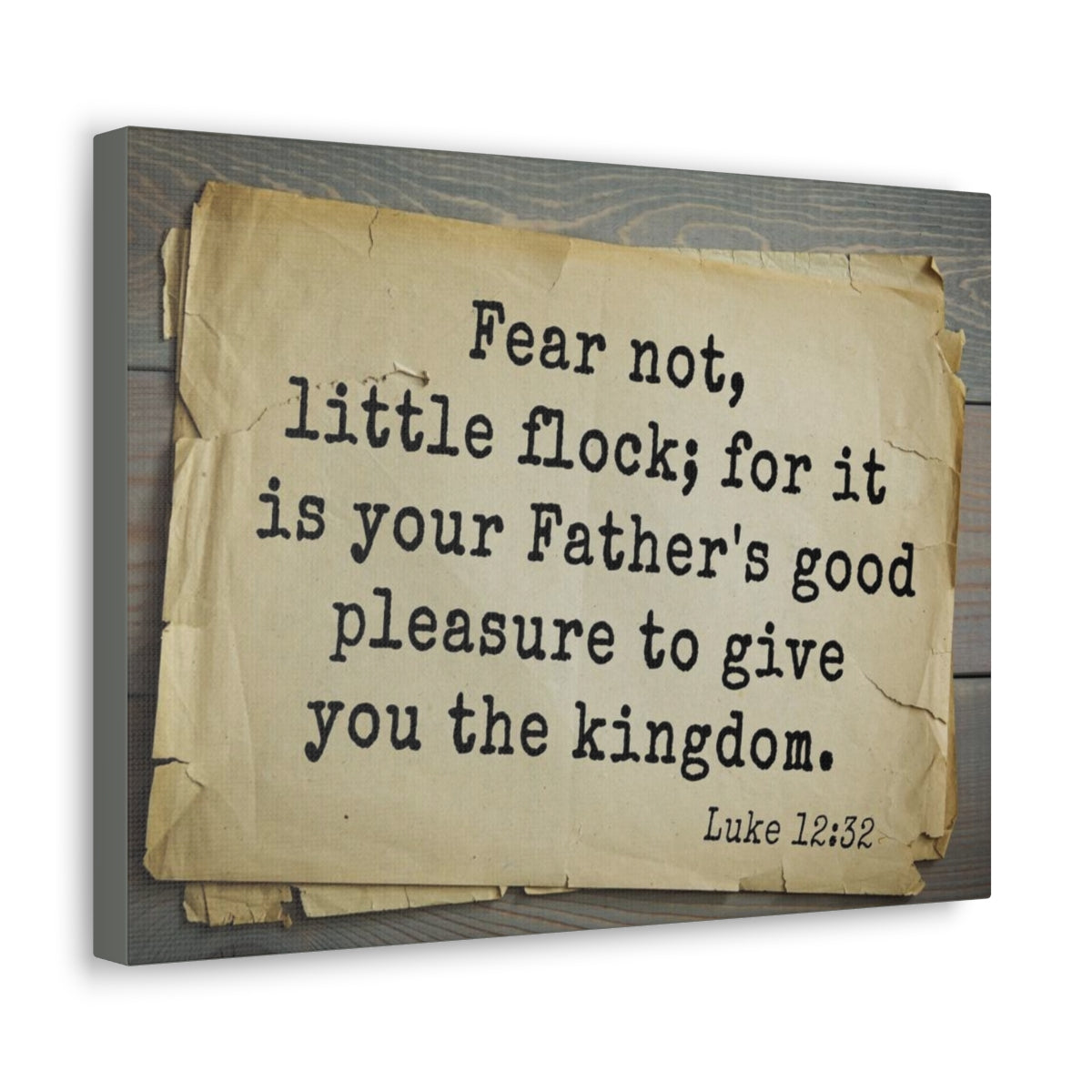 Scripture Walls Give You The Kingdom Luke 12:32 Bible Verse Canvas Christian Wall Art Bible Verse Print Ready To Hang Unframed-Express Your Love Gifts