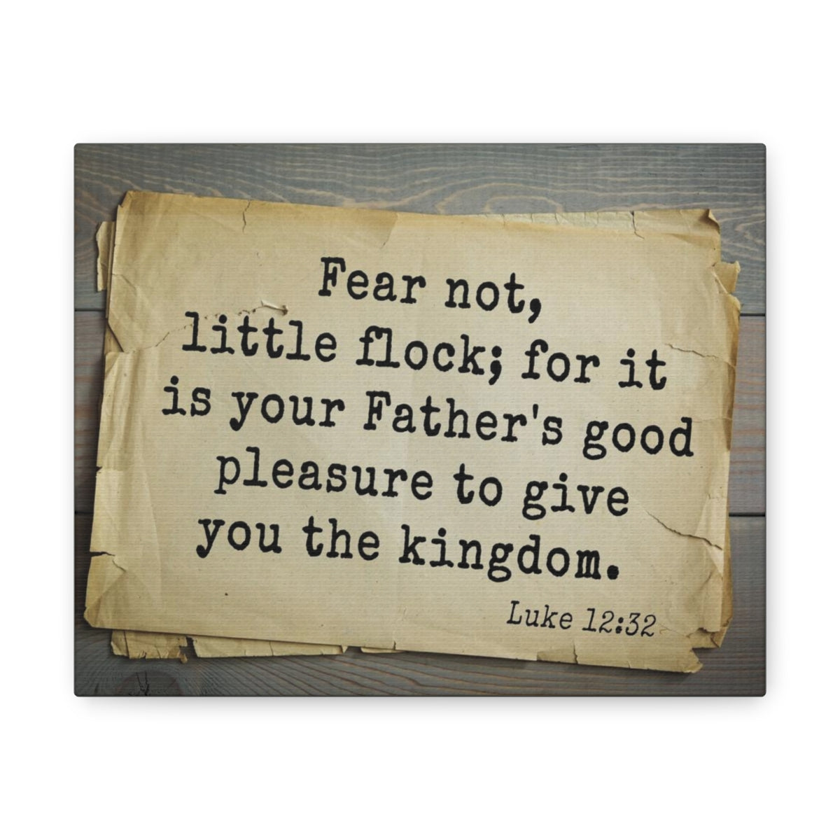 Scripture Walls Give You The Kingdom Luke 12:32 Bible Verse Canvas Christian Wall Art Bible Verse Print Ready To Hang Unframed-Express Your Love Gifts
