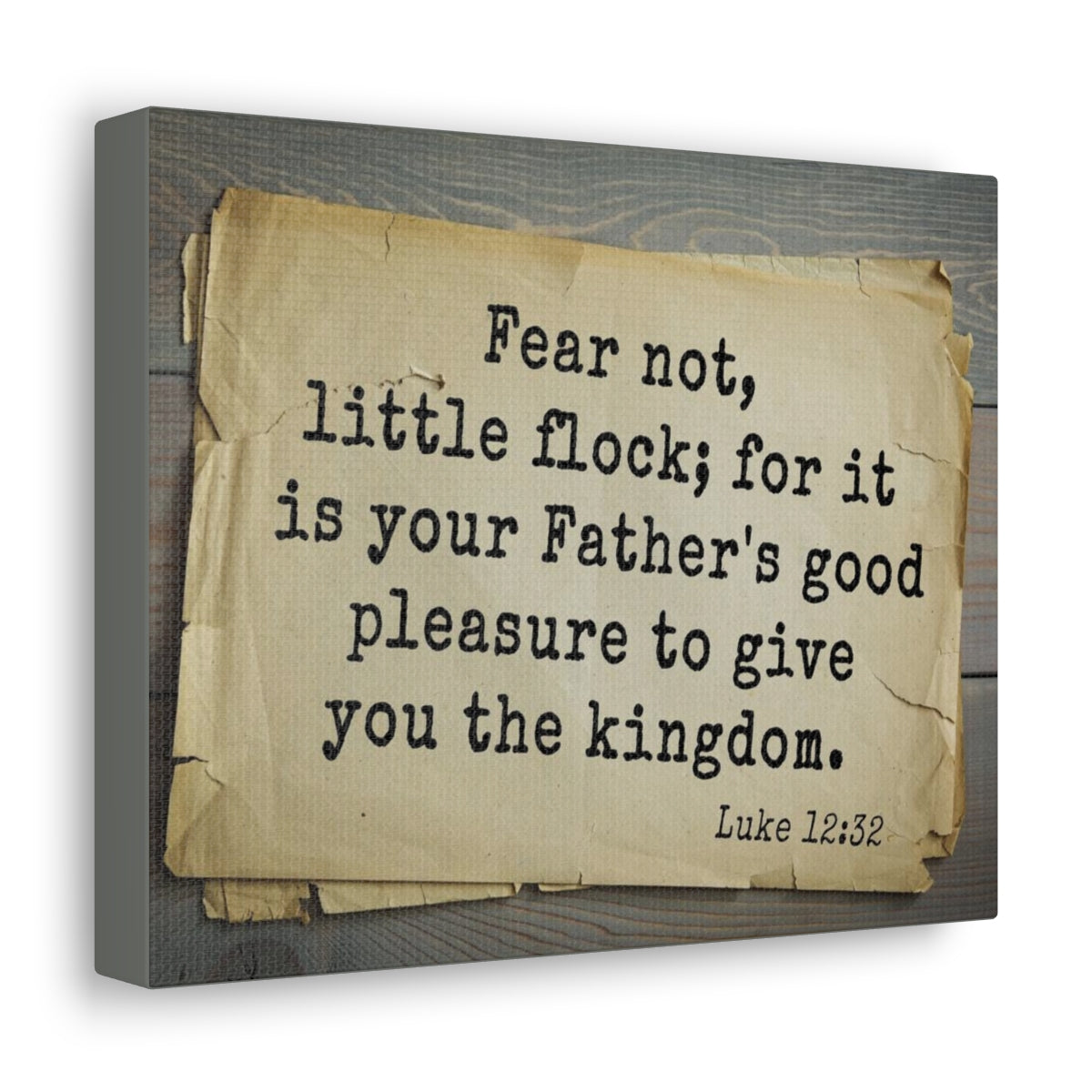 Scripture Walls Give You The Kingdom Luke 12:32 Bible Verse Canvas Christian Wall Art Bible Verse Print Ready To Hang Unframed-Express Your Love Gifts