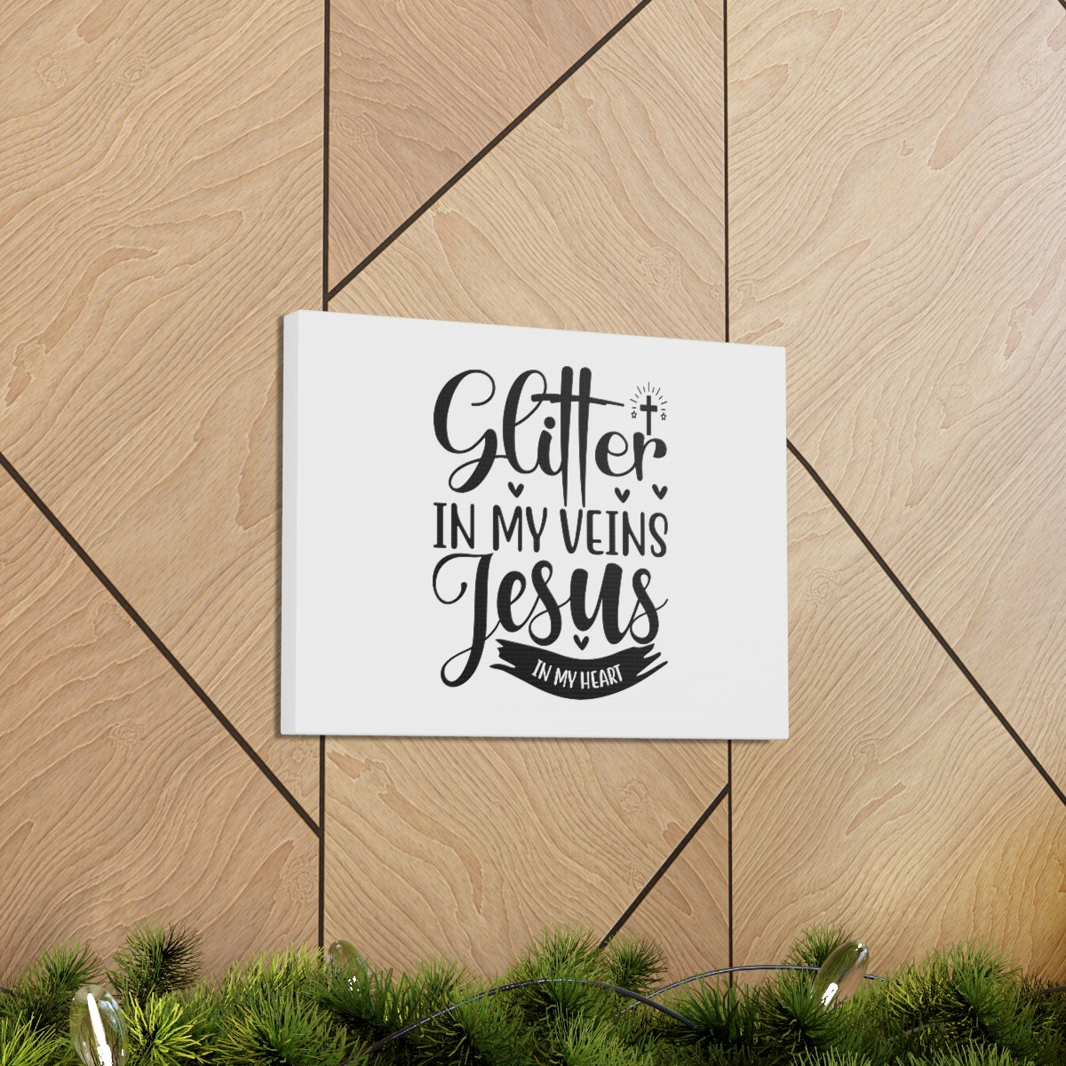 Scripture Walls Glitter In My Veins Ephesians 3:17 Christian Wall Art Bible Verse Print Ready to Hang Unframed-Express Your Love Gifts