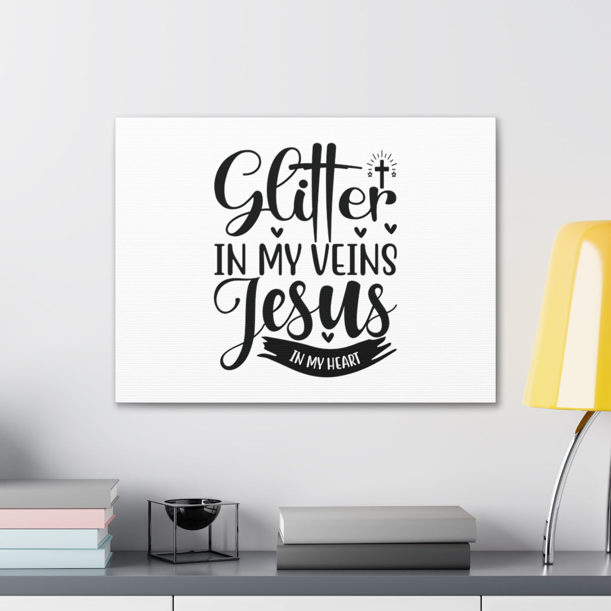 Scripture Walls Glitter In My Veins Ephesians 3:17 Christian Wall Art Bible Verse Print Ready to Hang Unframed-Express Your Love Gifts
