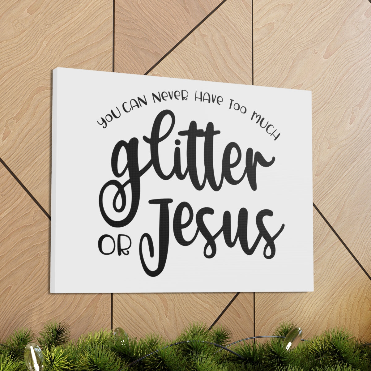 Scripture Walls Glitter Or Jesus Acts 20:35 Christian Wall Art Print Ready to Hang Unframed-Express Your Love Gifts