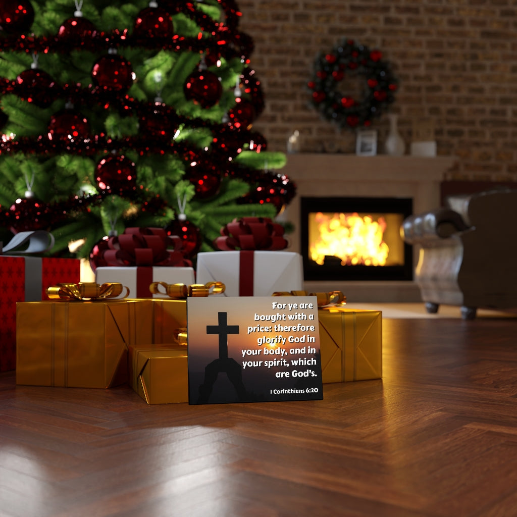 Scripture Walls Glorify God 1 Corinthians 6:20 Bible Verse Canvas Christian Wall Art Ready to Hang Unframed-Express Your Love Gifts