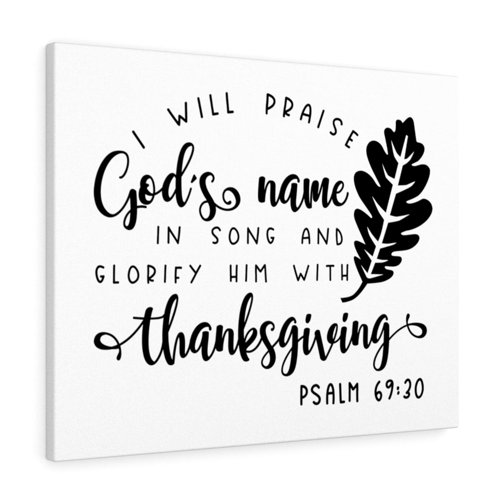 Scripture Walls Glorify Him Psalm 69:20 Bible Verse Canvas Christian Wall Art Ready to Hang Unframed-Express Your Love Gifts