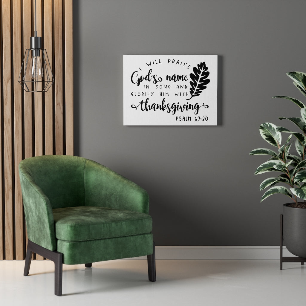 Scripture Walls Glorify Him Psalm 69:20 Bible Verse Canvas Christian Wall Art Ready to Hang Unframed-Express Your Love Gifts