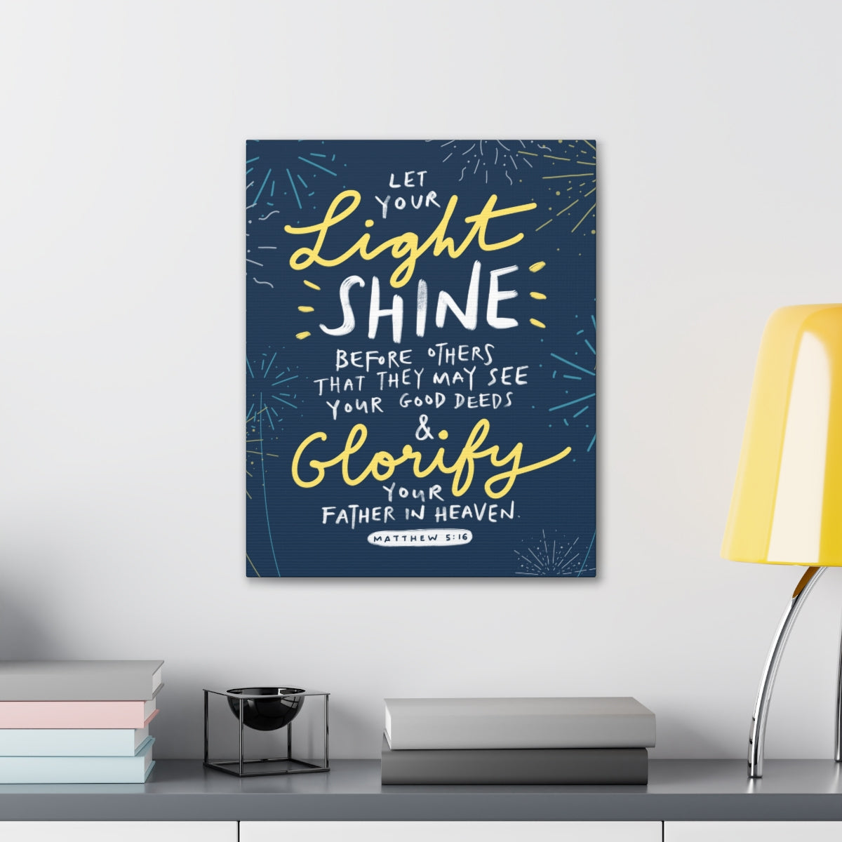 Scripture Walls Glorify Your Father In Heaven Matthew 5:16 Christian Wall Art Bible Verse Print Ready to Hang Unframed-Express Your Love Gifts