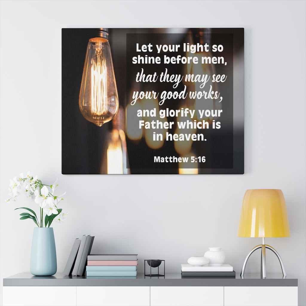 Scripture Walls Glorify Your Father Matthew 5:16 Christian Home Decor Bible Art Unframed-Express Your Love Gifts