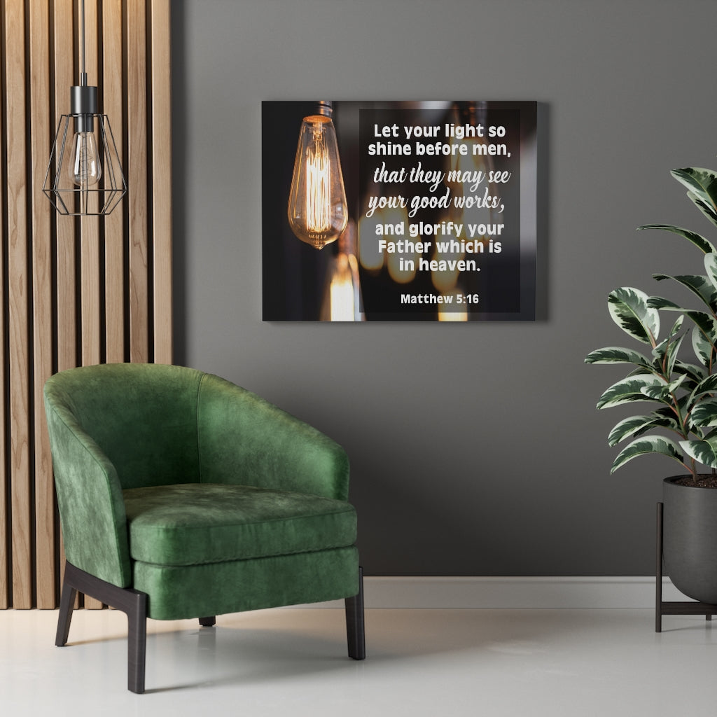 Scripture Walls Glorify Your Father Matthew 5:16 Christian Home Decor Bible Art Unframed-Express Your Love Gifts