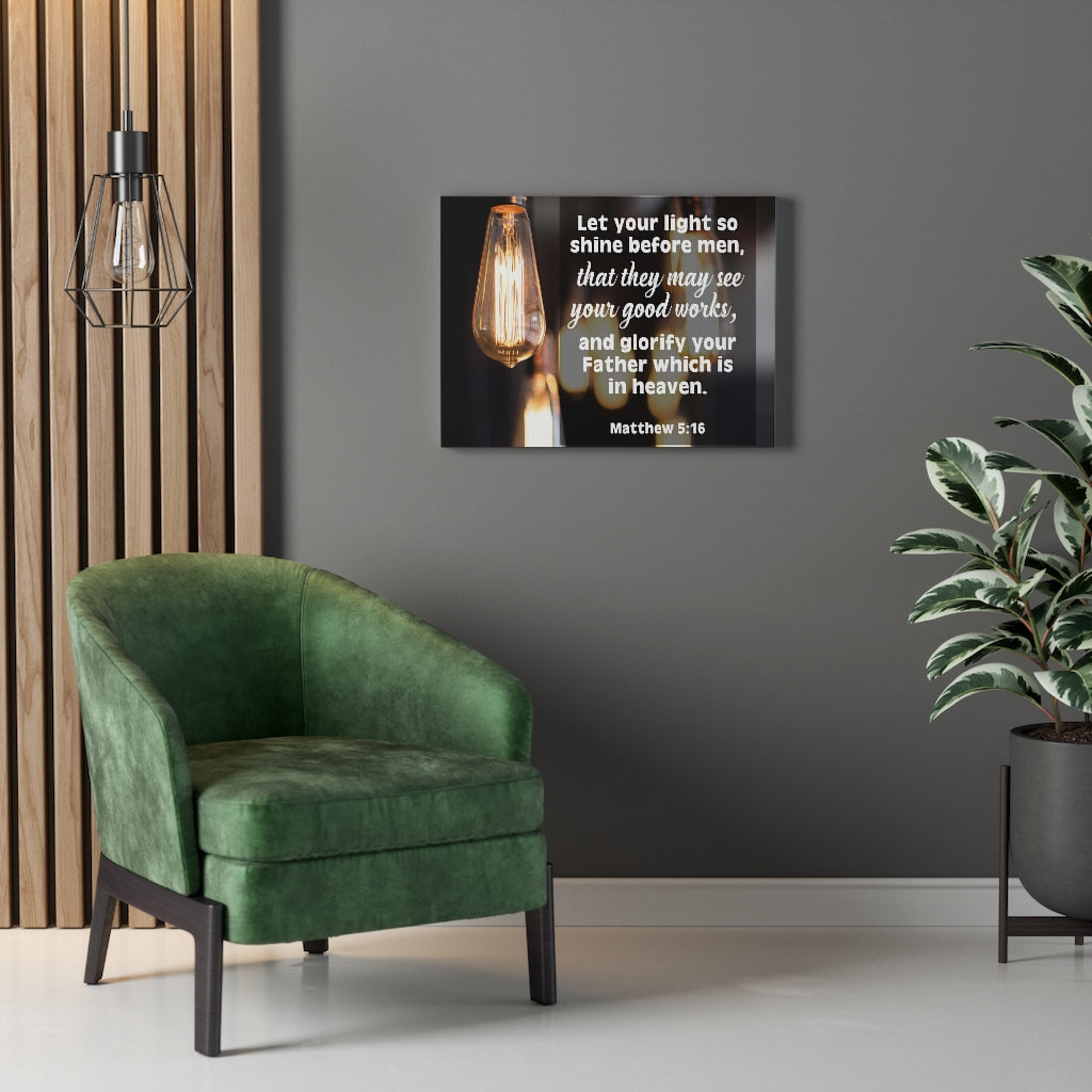 Scripture Walls Glorify Your Father Matthew 5:16 Christian Home Decor Bible Art Unframed-Express Your Love Gifts