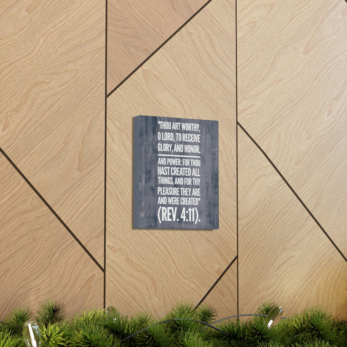 Scripture Walls Glory And Honor Revelation 4:11 Bible Verse Canvas Christian Wall Art Bible Verse Print Ready To Hang Unframed-Express Your Love Gifts