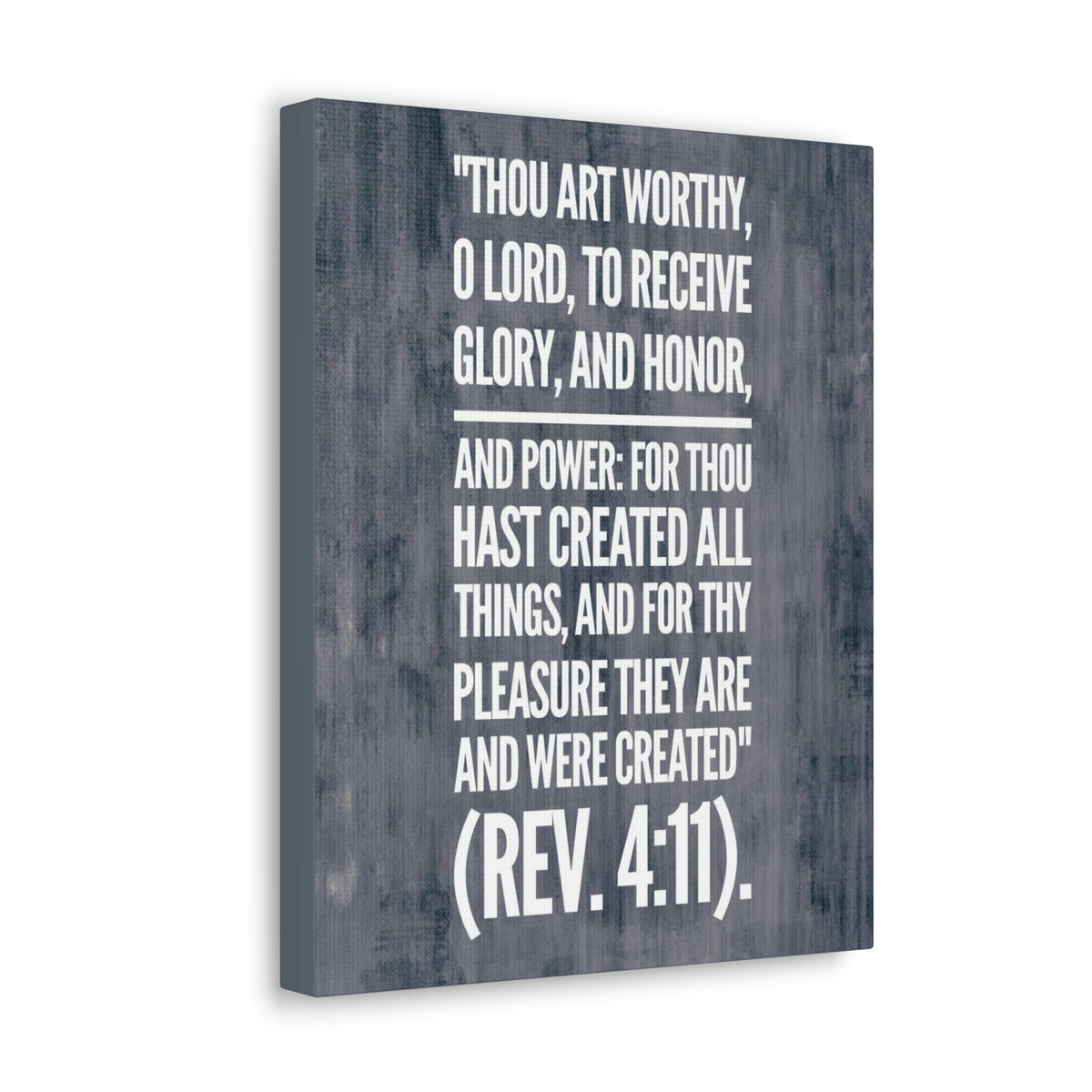 Scripture Walls Glory And Honor Revelation 4:11 Bible Verse Canvas Christian Wall Art Bible Verse Print Ready To Hang Unframed-Express Your Love Gifts