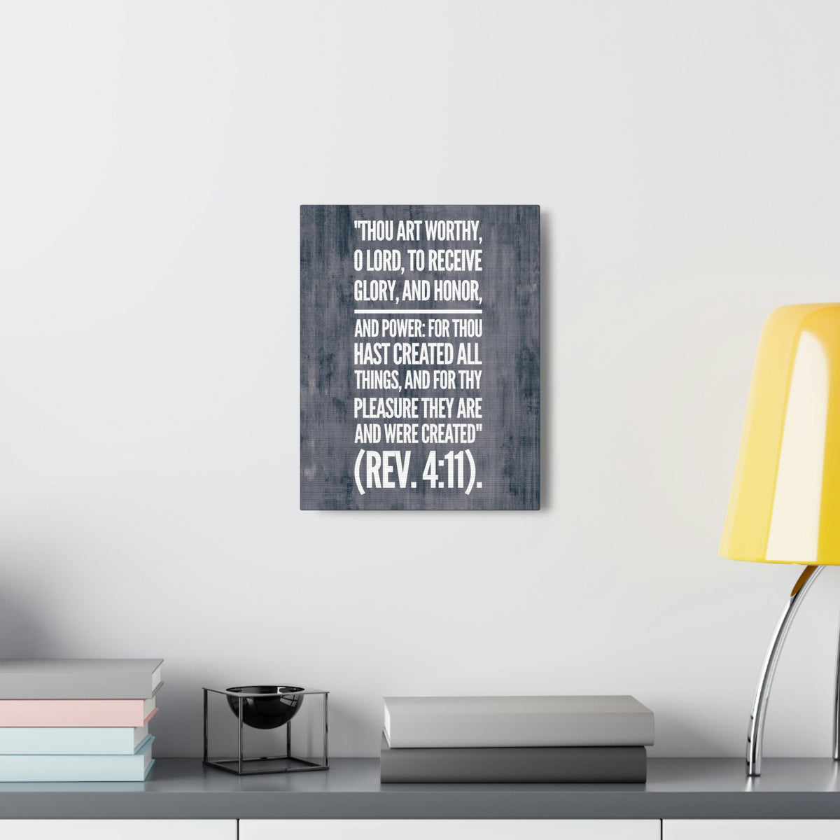 Scripture Walls Glory And Honor Revelation 4:11 Bible Verse Canvas Christian Wall Art Bible Verse Print Ready To Hang Unframed-Express Your Love Gifts