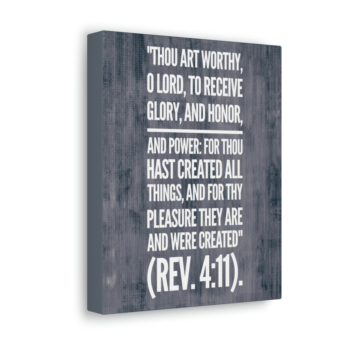 Scripture Walls Glory And Honor Revelation 4:11 Bible Verse Canvas Christian Wall Art Bible Verse Print Ready To Hang Unframed-Express Your Love Gifts