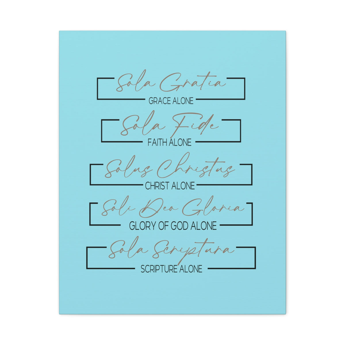 Scripture Walls Glory Of God Alone Hebrews 1:3 Light Blue Bible Verse Canvas Christian Wall Art Ready to Hang Unframed-Express Your Love Gifts